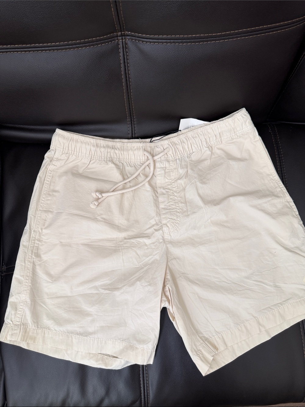 Zara Cream Men's Drawstring Shorts